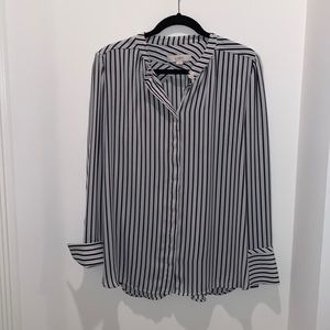 Loft Long Striped Blouse